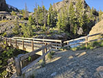 Torrey Creek bridge, about a mile up the trail.