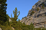 The North Fork of Lone Pine Creek canyon, not far from the start of the Ebersbacher Ledges.