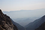 View down to the Owens Valley and the Alabama Hills after exiting the Ebersbacher Ledges.