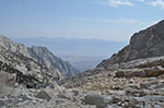 Looking back at the Owens Valley from the valley between Upper Boy Scout and Iceberg Lake.