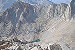 A small glacial tarn below Mount Russel.