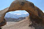 Mount Whitney through the Mobius Arch in the Alabama Hills, Lone Pine, CA