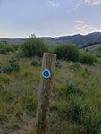 Continental Divide Trail (CDT) marker. The whole trail is over 3900 miles long.
