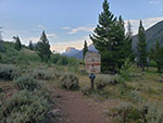 Bridger-Teton Wilderness sign about a half mile from the trailhead.